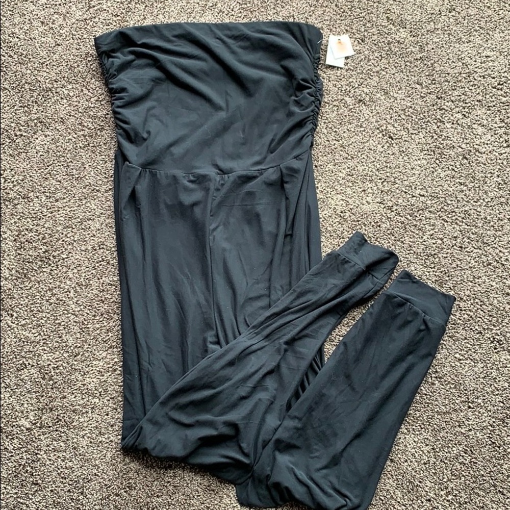 black pants suit